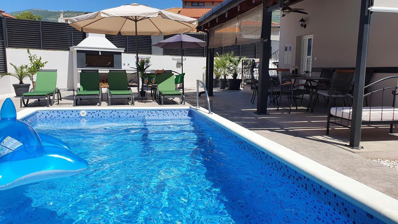 Villa Fides With Private Pool, Garden And Sea View Kastel Novi Екстер'єр фото